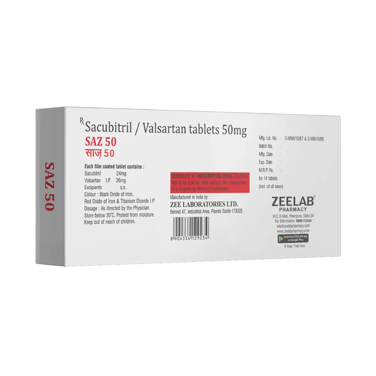 Saz 50 Tablet