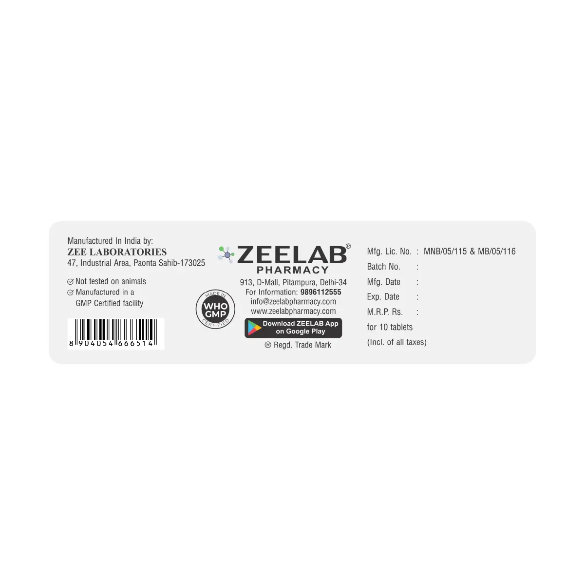 Sorbizex HF Tablet