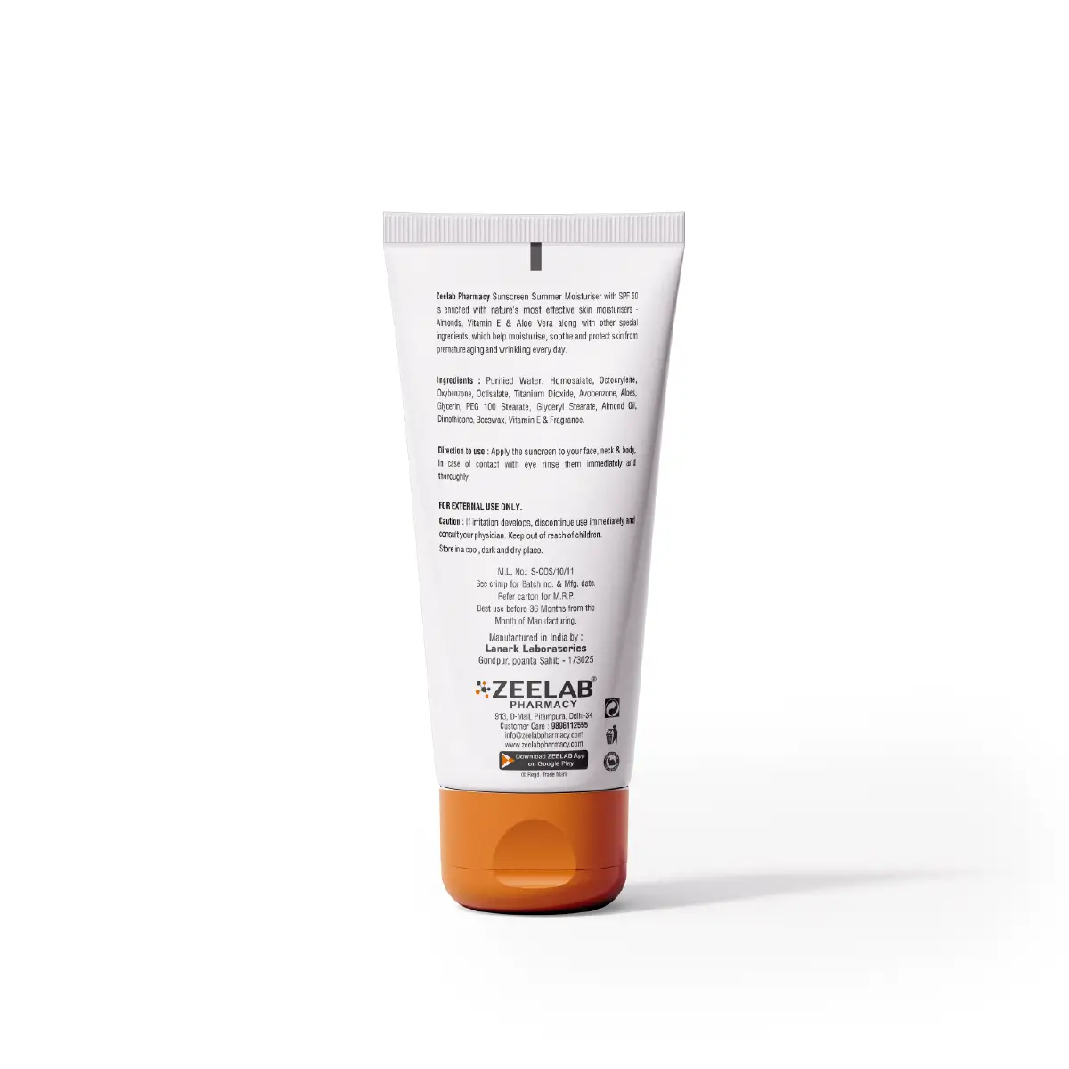 Sunscreen Lotion SPF 60 100gm | Broad Spectrum Sun Protection for UVA & UVB Rays
