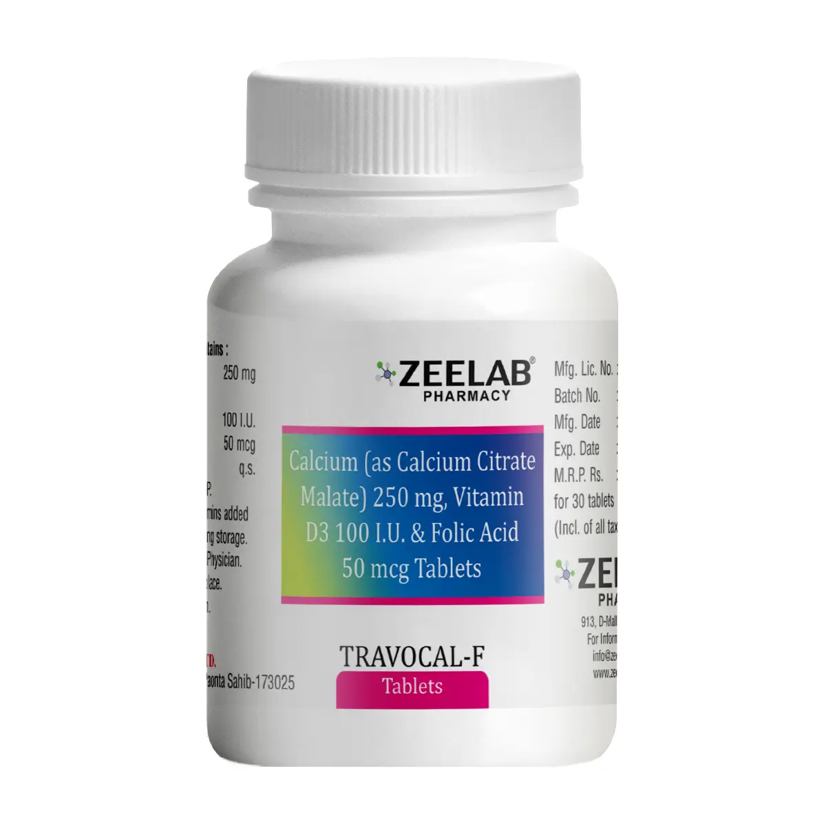 Travocal F Calcium Supplement Tablet