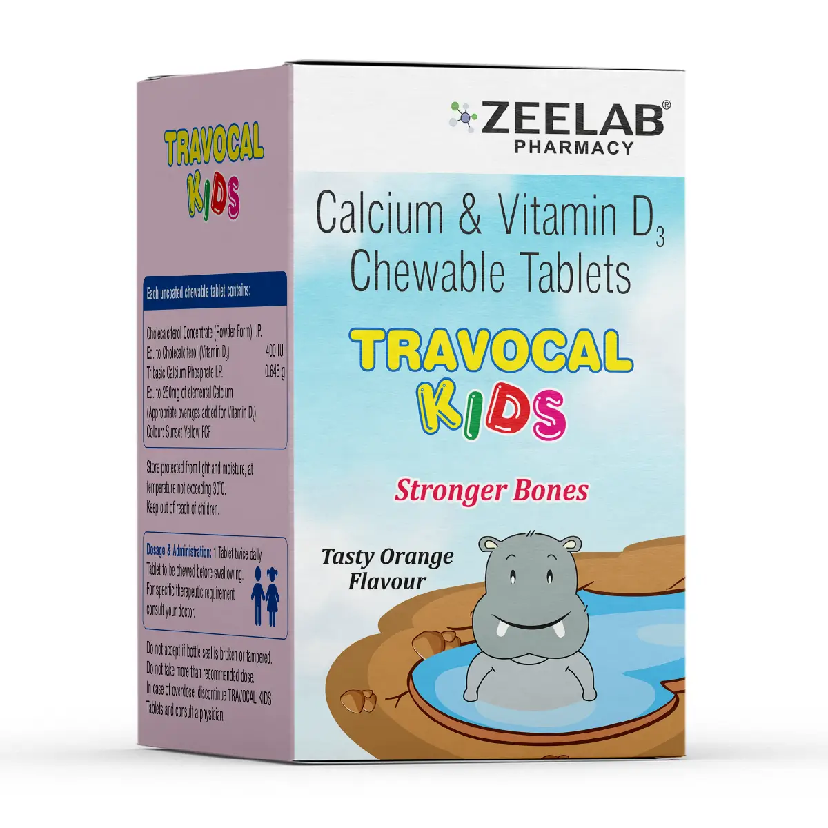 Travocal Calcium Kids Chewable Tablet 