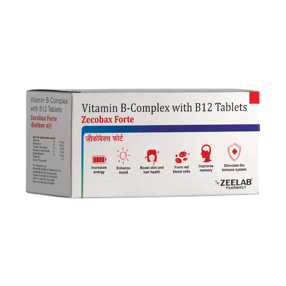 Zecobax Forte Tablet | Multivitamin & Mineral Supplement for Immunity & Energy