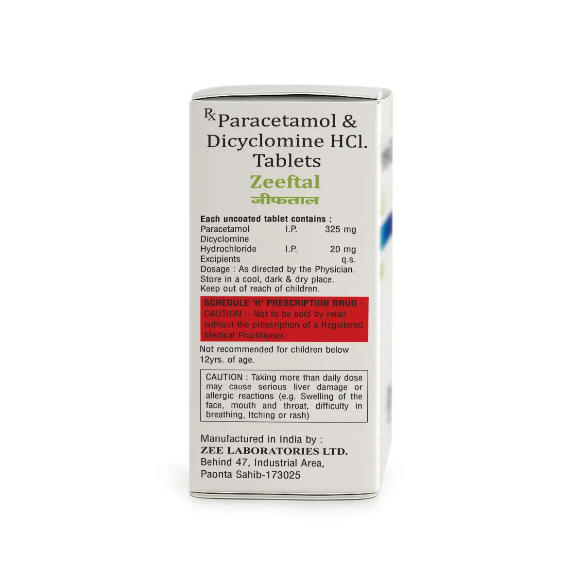 Zeeftal Abdominal Pain Tablets