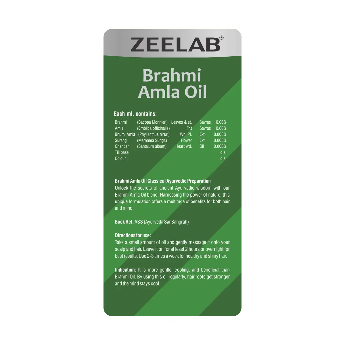  Zeelab Brahmi Amla Hair Oil 200ml