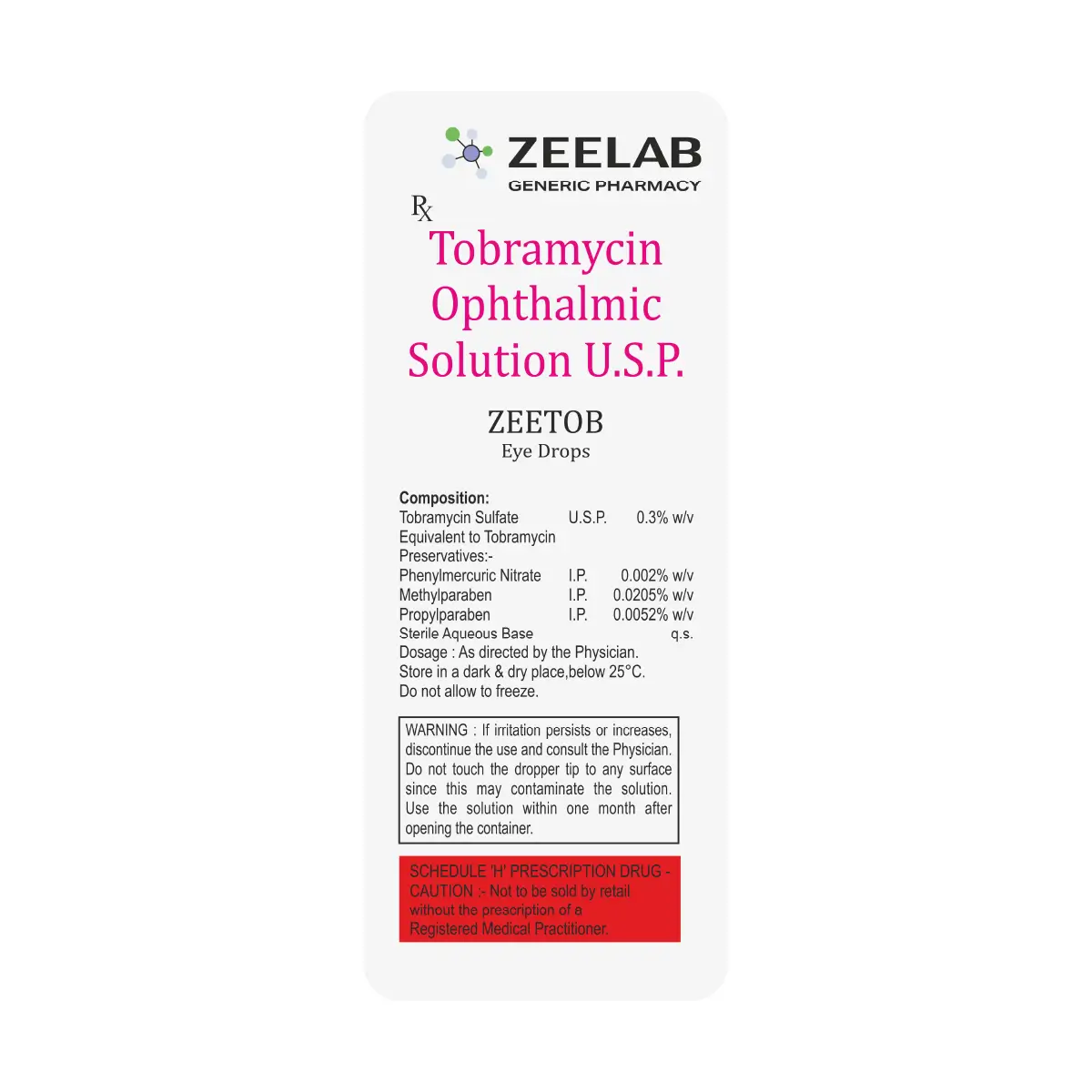 Zeetob Eye drop