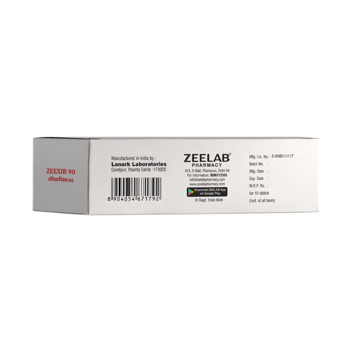 Zeexib 90 Anti Inflammatory Tablet