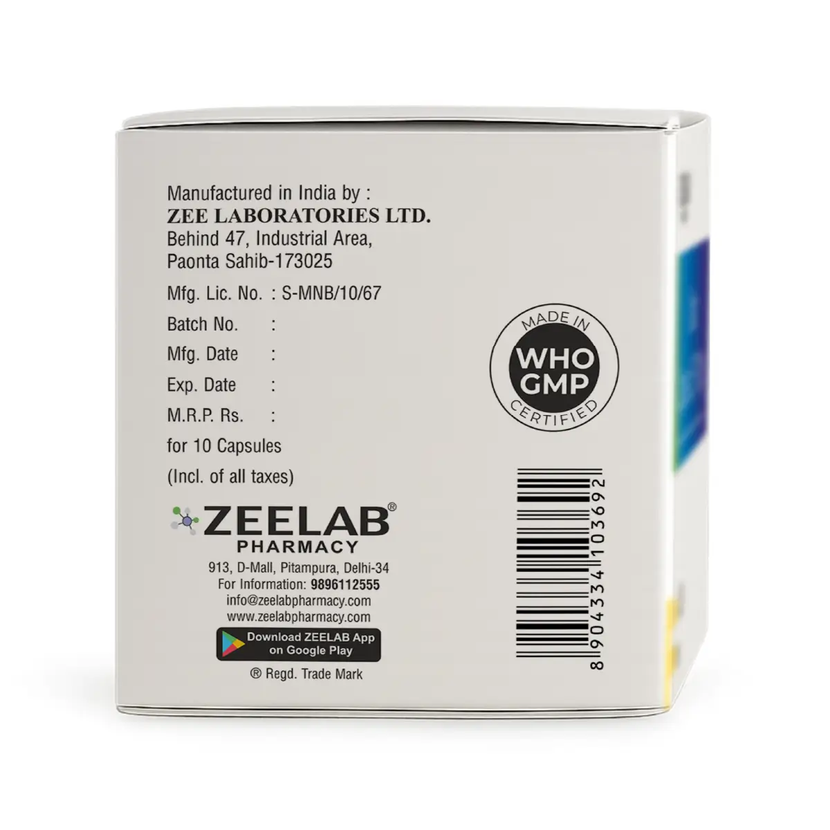 Zerobes 120 Capsule