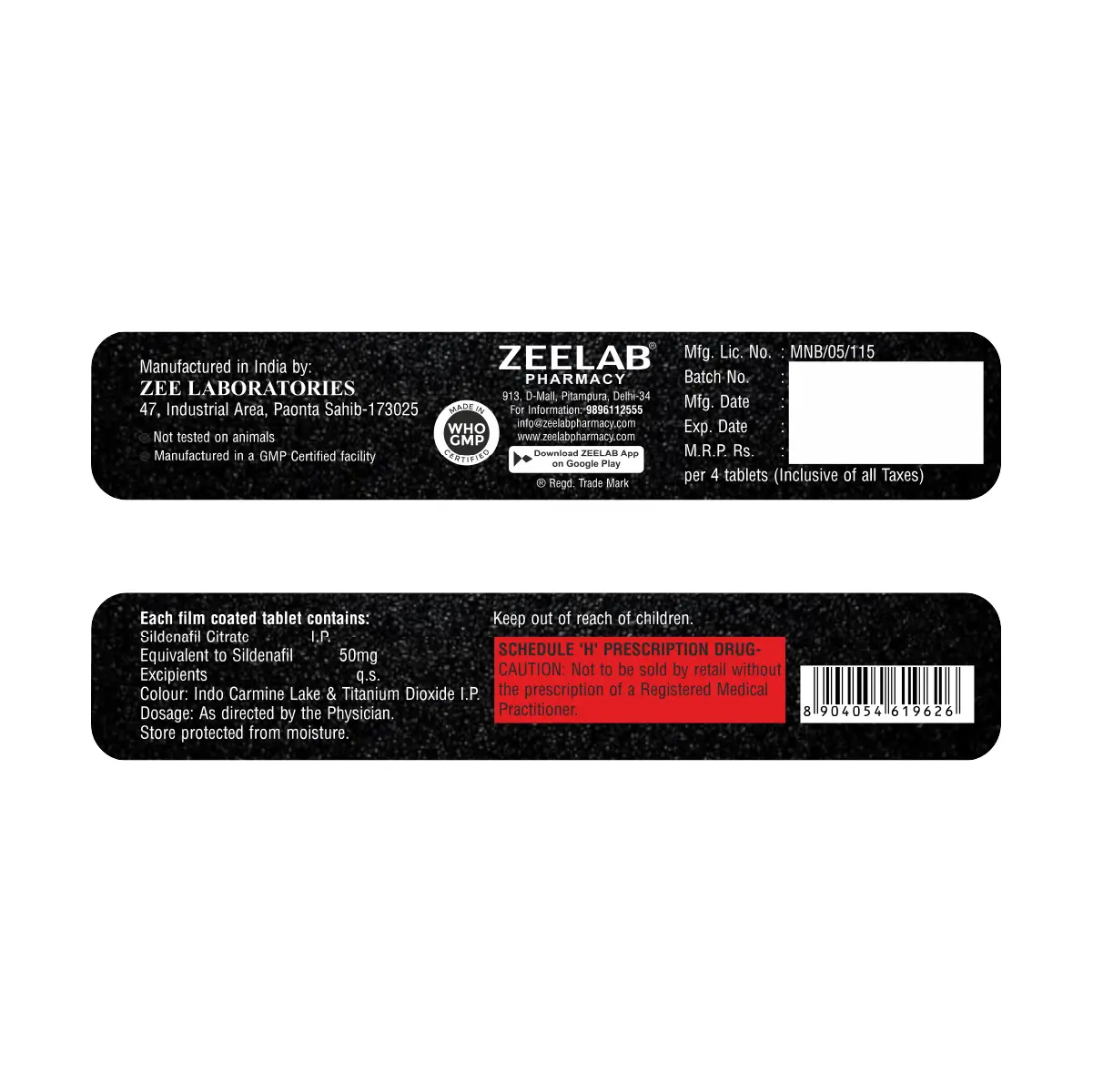 Zexgra 50 Tablet